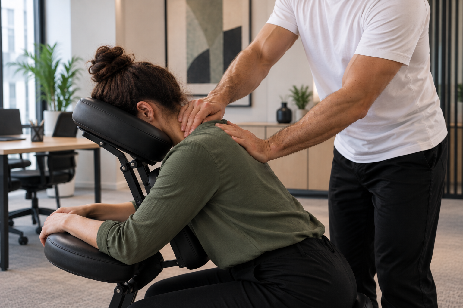 Massage AMA sur chaise
